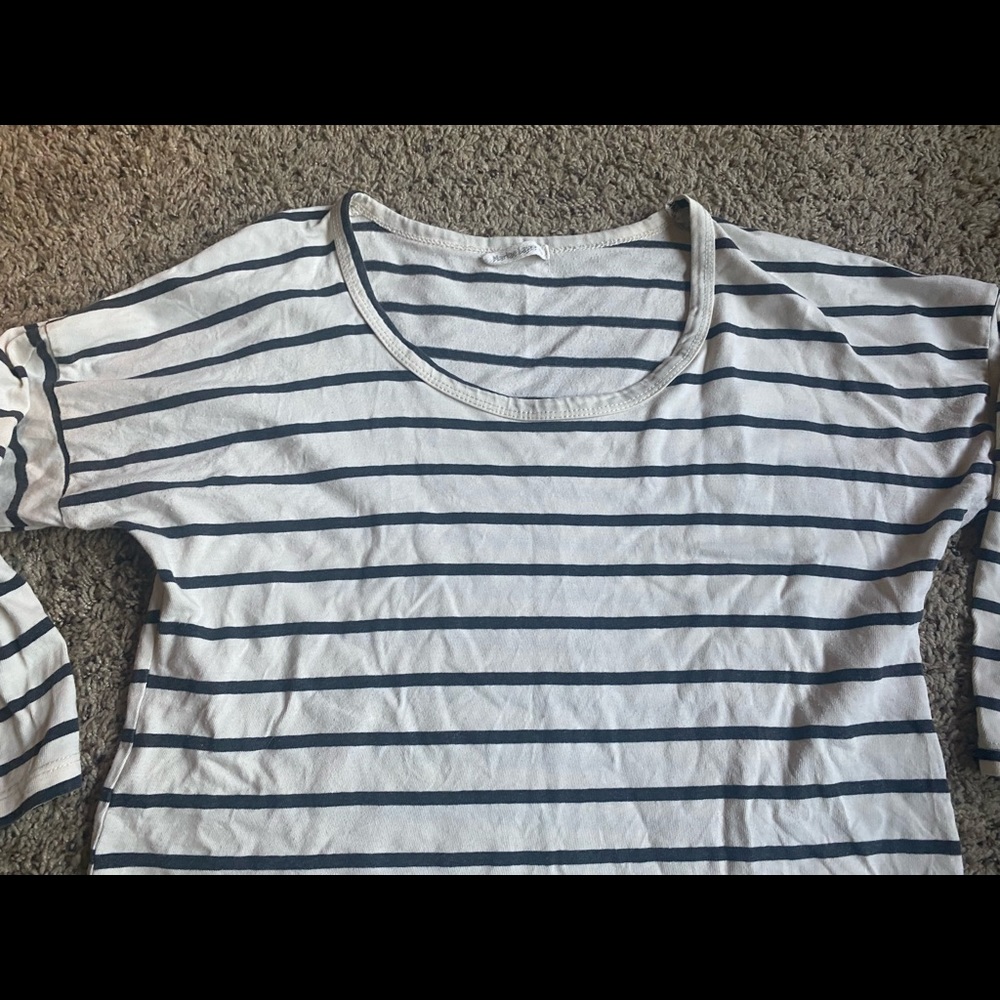 Marine Layer Long Sleeve T-shirt Stripes Small Womens
